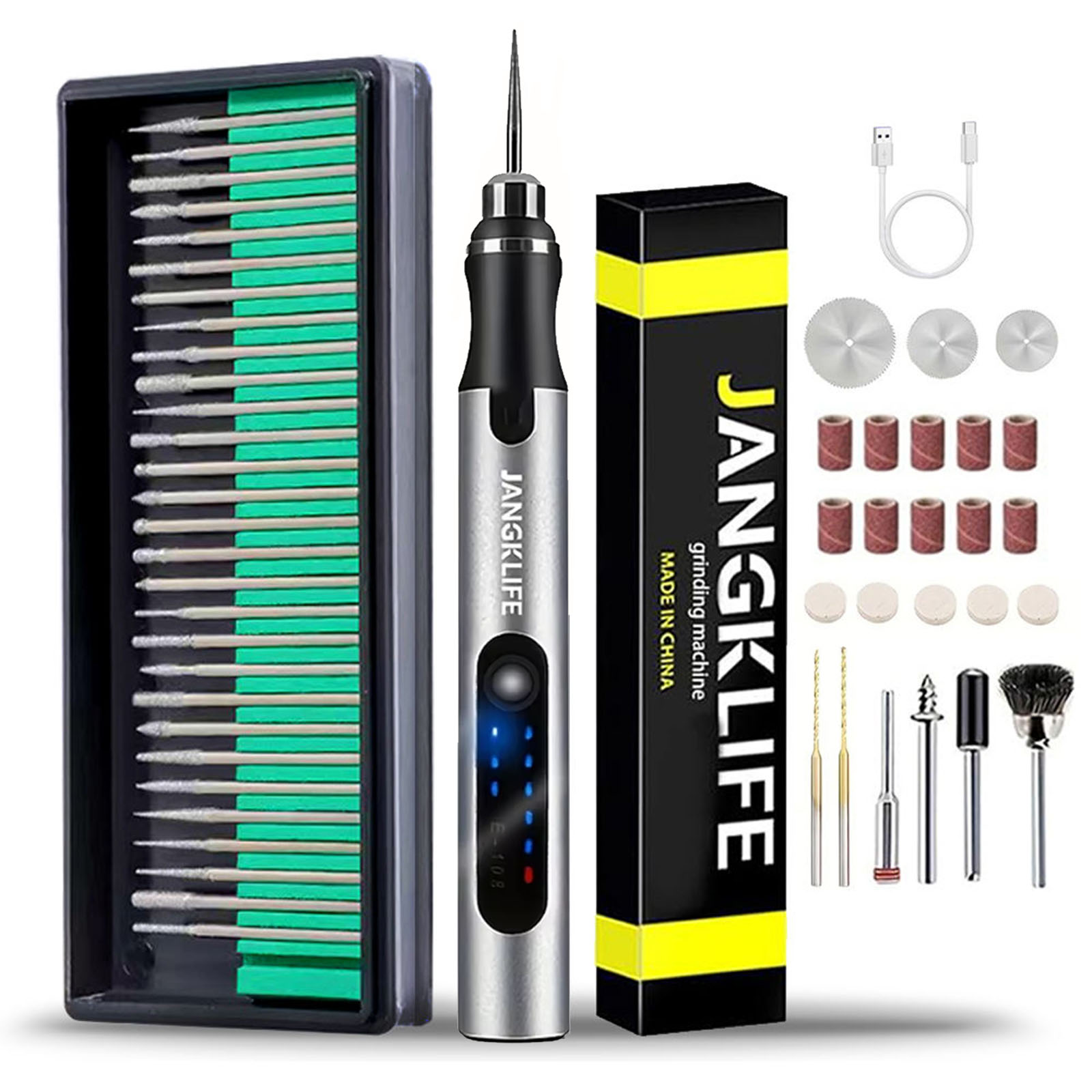 Power Tools Ingco - USB sem fio Rotary Tool Kit