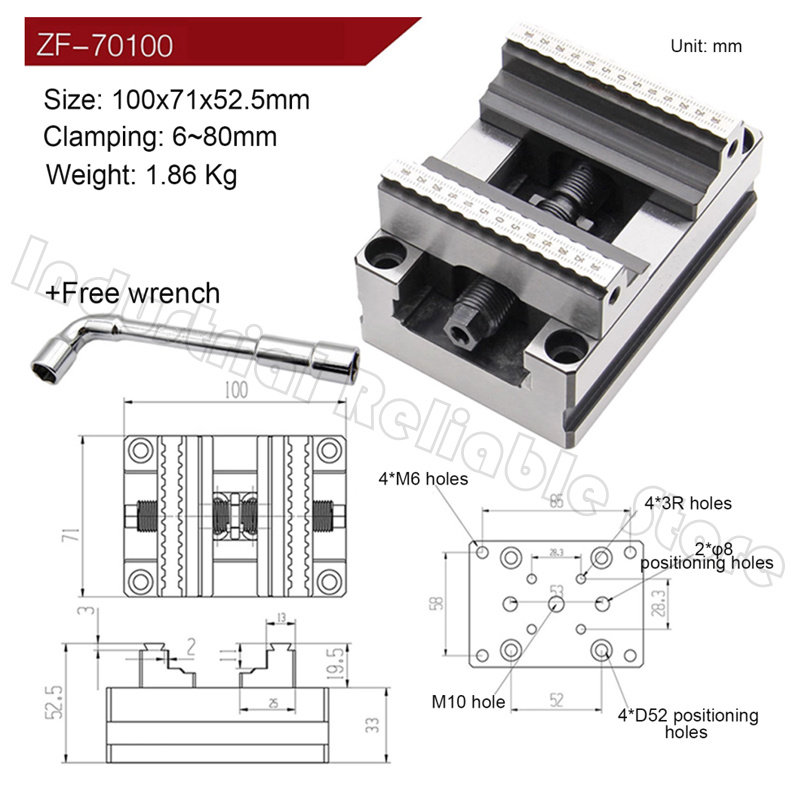 Power Tools Toolstation - CNC auto-centralização vice CNC quatro eixos