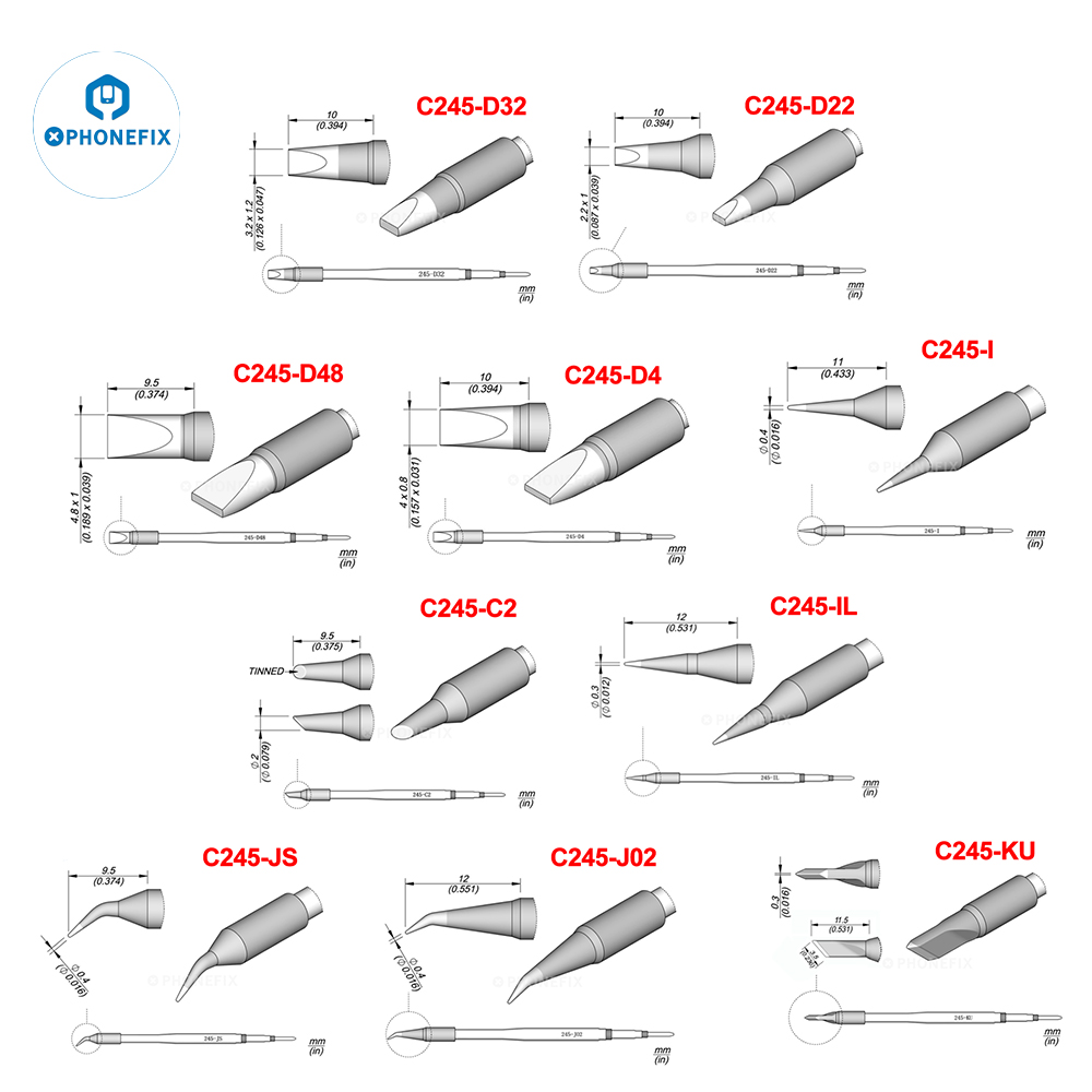 Power Tools Station - Pontas da série oem c245 c470