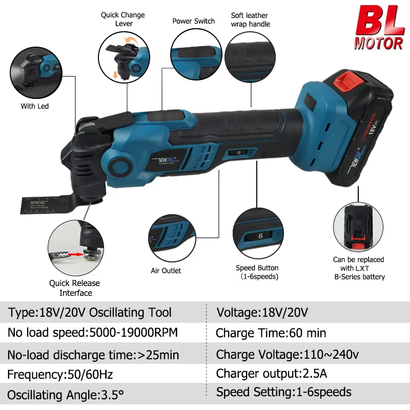 Ferramenta oscilante sem escov - Oscillating Multi Tool avaliação e preço