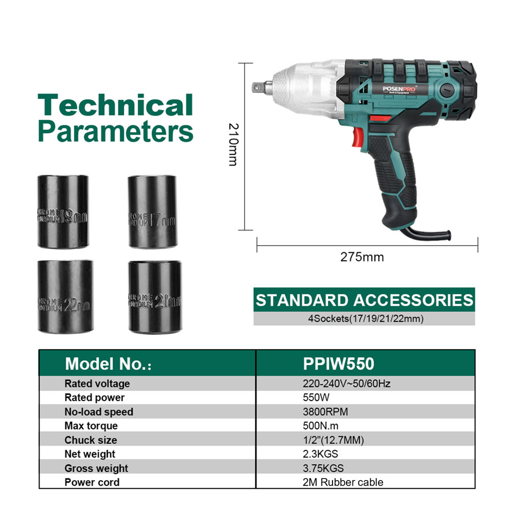 Chave de Impacto Elétrica POSE - Power Tools Ingco avaliação e preço