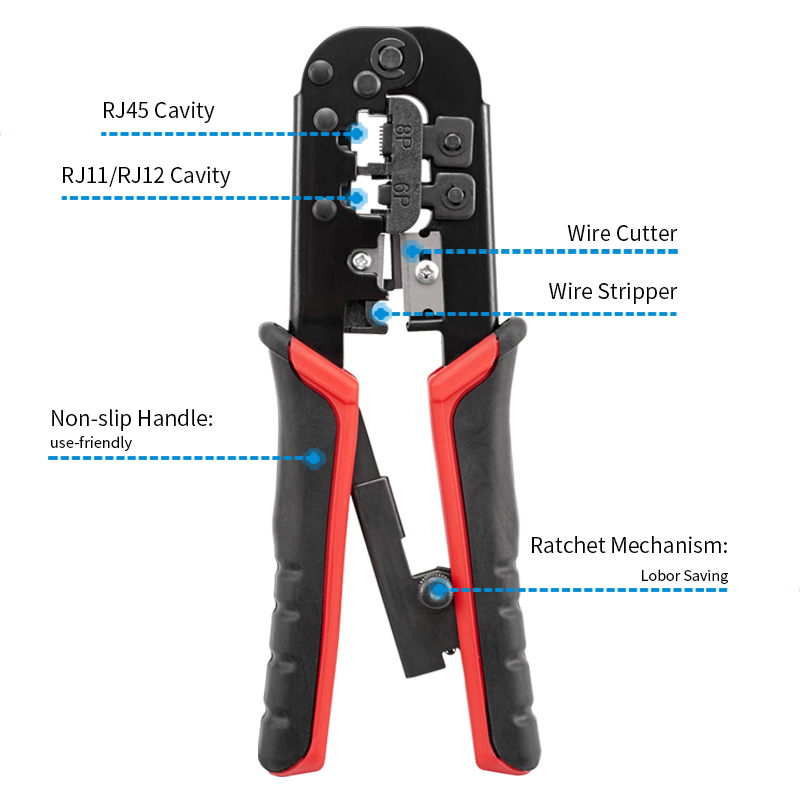 Alicate Crimpador RJ45 RJ11 Fe - Power Tools America avaliação e preço