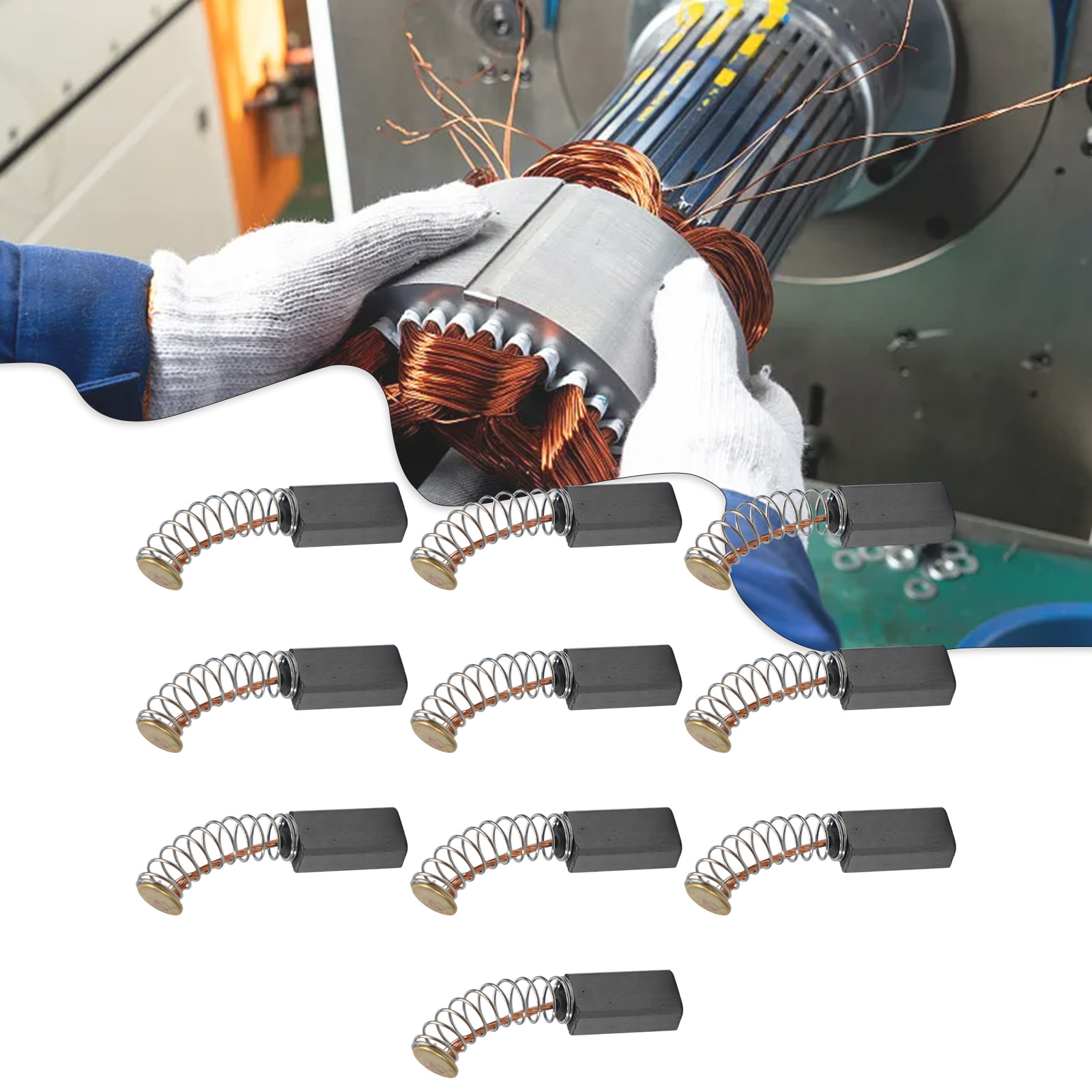 Pacote com 10 escovas de carbo - Power X Tools And Machinery avaliação e preço