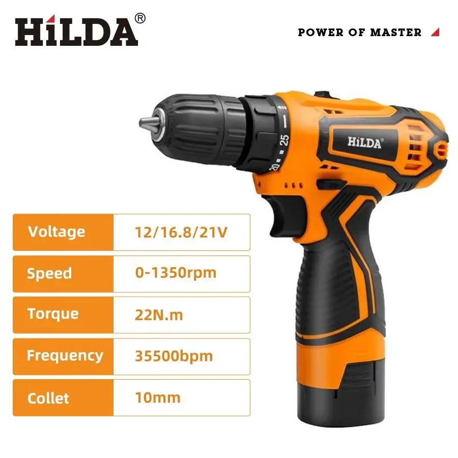 Furadeira Sem Fio HILDA 12V/16 - Power Tools You Must Have avaliação e preço