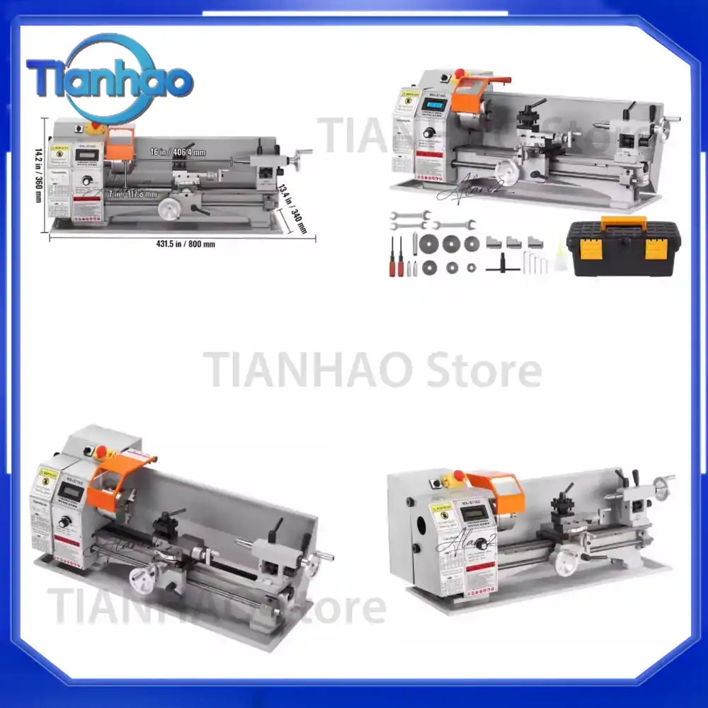 Torno de metal de 7'' x 16'' p - Power X Tools And Machinery avaliação e preço