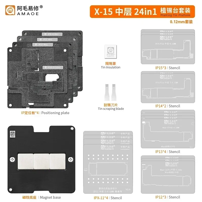 Amaoe IPX-16 28 em 1 kits de e - Power Tools Station avaliação e preço