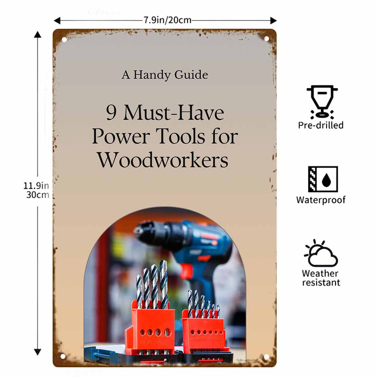 Pôster de Parede Vintage 2D Pl - Power Tools You Must Have avaliação e preço